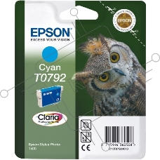 Картридж струйный EPSON T0792 (C13T07924010) голубой повышенной емкости (1530 стр.) для P50/PX660/PX820/PX830