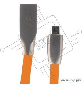 Кабель USB 2.0 Cablexpert CC-G-mUSB01O-1M, AM/microB, серия Gold, длина 1м, оранжевый, блистер