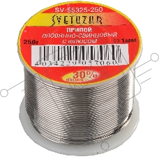 Припой СВЕТОЗАР SV-55325-250  оловянно-свинцовый 30% sn / 70% pb 250гр