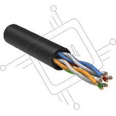 Кабель информационный ITK GENERICA BC3-C5E04-139-305-G кат.5е U/UTP не экранированный 4X2X24AWG LDPE внешний 305м черный