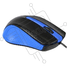 Мышь проводная Acer OMW011 черный/синий, 1200 dpi, USB, кнопки - 3