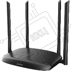 Роутер беспроводной Digma DWR-AC1202 AC1200 10/100/1000BASE-TX черный