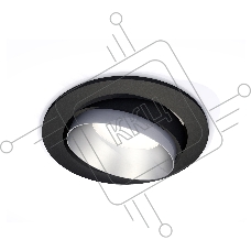 Комплект встраиваемого поворотного светильника Ambrella light XC7652023 SBK/MCH черный песок/хром матовый MR16 GU5.3 (C7652, N7033)