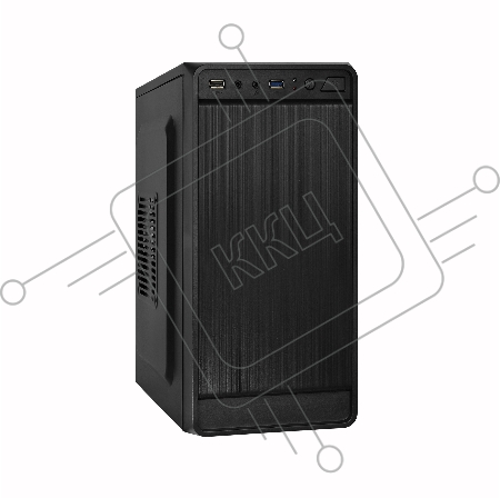 Корпус Minitower ExeGate BAA-108U Black, mATX, <AAA350, 80mm>, 1*USB+1*USB3.0, Audio