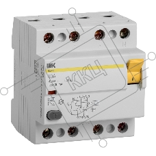 Выключатель дифференциальный тока Iek MDV10-4-040-300 УЗО ВД1-63 4Р 40А 300мА ИЭК