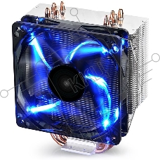 Кулер Deepcool GAMMAXX 400 BLUE BASIC серебристый 120мм алюминий+медь 1500rpm 30db 4-pin 130W 154мм