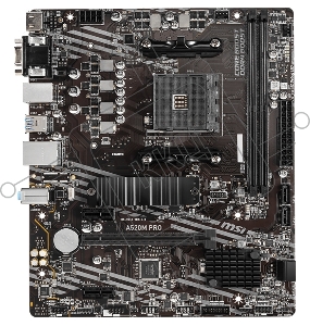 Материнская плата MSI A520M PRO Soc-AM4 AMD A520 2xDDR4 mATX AC`97 8ch(7.1) GbLAN RAID+VGA+HDMI+DP