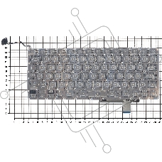 Клавиатура для ноутбука Macbook A1297 черная, большой Enter