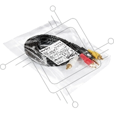 Кабель аудио ExeGate EX-CCA-4P2R-1.8 (3.5mm Jack M/3xRCA M, 1,8м)