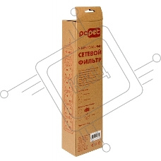 Сетевой фильтр PC Pet AP01006-1.8-BK 1.8м (5 розеток) черный
