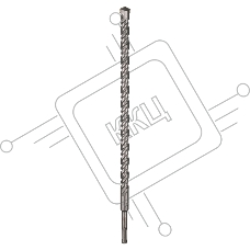 Бур по бетону Kranz 18x400x340 мм, SDS PLUS