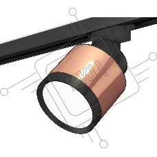Светильник Ambrella light XT8122001 PPG/SBK/PBK золото розовое полированное/черный песок/черный полированный GX53