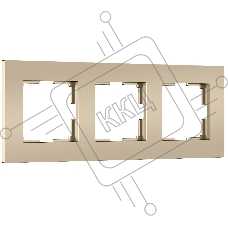 Рамка на 3 поста Slab (шампань софт) W0032911