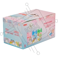 Ластик Deli MiYou EH303 прямоугольный 40x22x12мм, ассорти, индивидуальная картонная упаковка