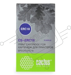 Картридж ленточный Cactus CS-ERC18 пурпурный для Epson ERC 18/Samsung ER4615-R 1200000 signs