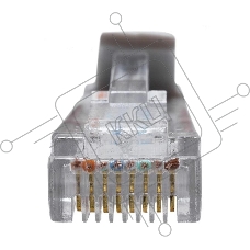 Патч-корд Suprlan 10-0142 UTP RJ-45 вил.-вилка RJ-45 кат.5E 1м серый LSZH 24AWG