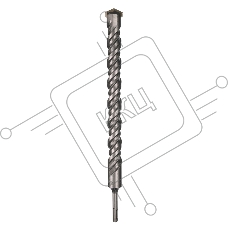 Бур по бетону Kranz 32x400x340 мм, SDS PLUS