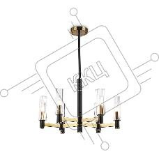 Люстра Ambrella light LH55511/6 BK/BS/CL черный/латунь/прозрачный E14*6 max 40W D570*760