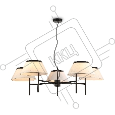 Люстра Ambrella light LH72453/5 BK/WH черный/белый Е14/5 max 40W D1000*290-1080
