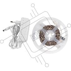 Лента светодиодная GLS-5050-30-7.2-12-IP20-PRO-3-5-KIT готовый комплект 5м с адаптером