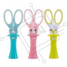 Ножницы Deli 6065 Magic Rabbit детские 137мм ТПЭ сталь ассорти блистер