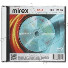 Диск BD-R Mirex 25 Gb, 12x, Slim Case (1), (1/50)