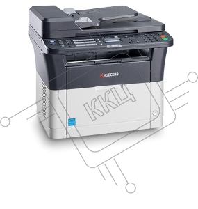 МФУ Kyocera Ecosys FS-1125MFP, лазерный принтер/сканер/копир/факс A4, 25 стр/мин, 1800x600 dpi, 64 Мб, ADF, дуплекс, подача: 251 лист., вывод: 100 лист., Ethernet, USB, ЖК-панель