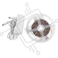 Лента светодиодная GLS-2835-60-4.8-12-IP20-PRO-6-5-KIT готовый комплект 5м с адаптером