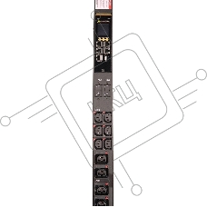 Блок распределения питания Lanmaster LAN-PDUVG332C-36L12Z-03BK верт.размещ. 36xC13 12xC39 с мониторингом 3x32A IEC 309 3м