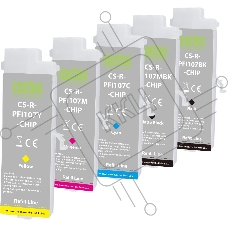 Картридж перезаправляемый струйный Cactus CS-R-PFI107SET-CHIP набор 5шт.упак. для Canon imageProGRAF iPF670/680/685/770/780/785 с чипом
