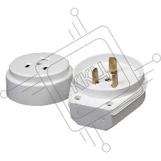 Разъем РШ-ВШ 32А 250В 2Р+РЕ откр. уст. бел. UNIVersal 1235