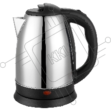 Чайник электрический Starwind SKS1053 1.8л. 1500Вт серебристый/черный (корпус: нержавеющая сталь/пластик)