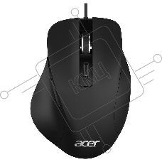 Мышь проводная Acer OMW120 черный, 2000 dpi, USB, кнопки - 6