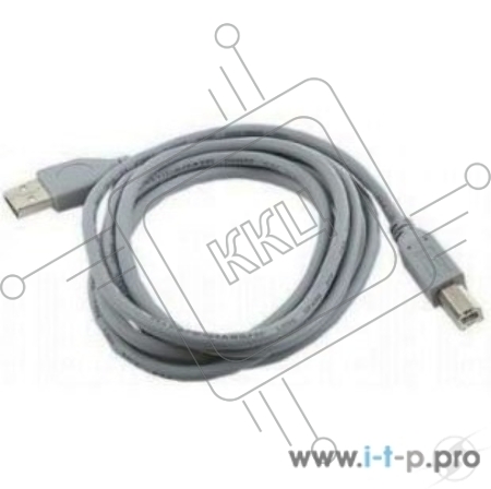 Кабель USB 2.0 Pro Cablexpert CCP-USB2-AMBM-6G, AM/BM, 1.8м, экран, серый