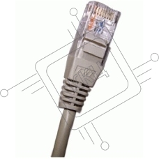 Патч-корд 2-х парный TWT UTP кат.5e, с заливными колпачками, 2.0 м, серый