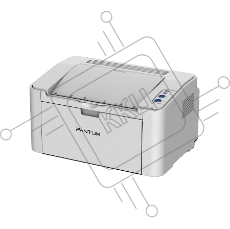 Принтер лазерный Pantum P2200 серый (A4, 1200dpi, 20ppm, 64Mb, USB)