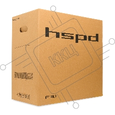 Компьютерный корпус  HSPD F710, Panoramic Mid Tower, черный, TG, 0.5 SPCC, 3x120mm ARGB E-ATX, ATX, mATX, mITX 185/395/270mm 2x2.5