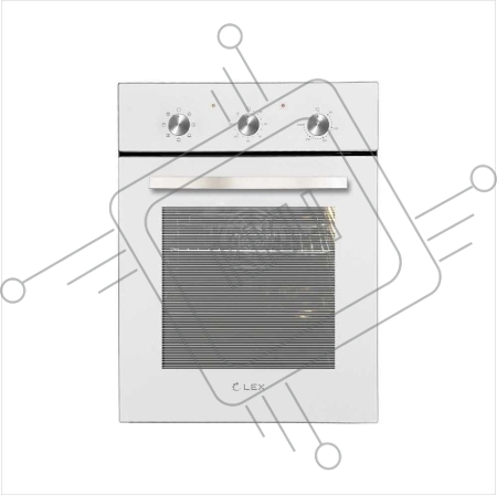 Духовой шкаф LEX EDM 4570 WH  55 л, таймер, 7 функций, встраиваемый