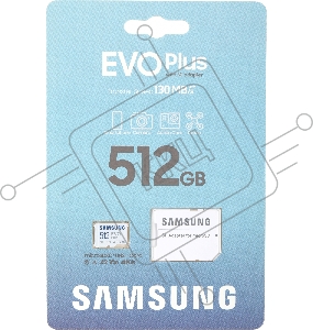 Флеш карта microSDXC 512Gb Class10 Samsung MB-MC512KA/RU EVO PLUS + adapter