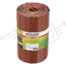 Бордюрная лента, 20х900 см, полипропиленовая, коричневая, Россия  Palisad