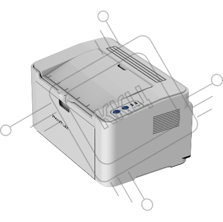 Принтер лазерный Pantum P2200 серый (A4, 1200dpi, 20ppm, 64Mb, USB)