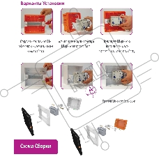 Бокс для открытой установки ЩРН 6 мод. черн. дверца. Серия Квантум (Quantum)