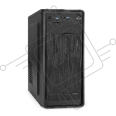 Компьютерный корпус Miditower ExeGate XP-332UC (ATX, без БП, 2*USB3.0+1*TypeC, аудио, черный)