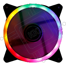 Вентилятор для корпуса Digma DFAN-FRGB3 черный, 120 мм, 1200 об/мин, 23 дБ, 4 pin