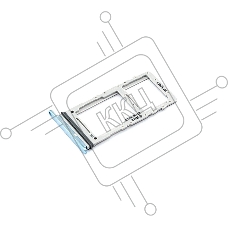Лоток для SIM-карты Samsung Galaxy S20 / S20 Plus / S20 Ultra (G980F/G988B/G985B) голубой