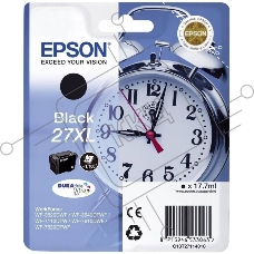 Картридж струйный Epson 27XL T2711 (C13T27114022/C13T27114020) черный, 17.7мл (1100 стр.), для WF7110/7610/7620