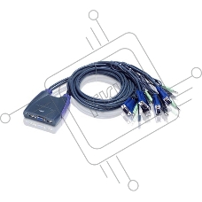 Переключатель электронный ATEN PETITE 4 PORT USB KVM SWITCH W/2.5M W/1.