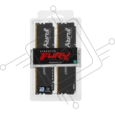 Оперативная память Kingston Fury Beast, DDR5, 64GB (2x32GB), 5600MHz, CL40, DIMM, радиатор, чёрный