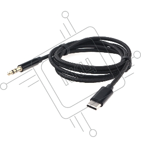 Кабель-переходник USB Cablexpert CCAB-CM35M-1M-B, Type-C/Jack3.5, Mobile, 1м, черн, коробка