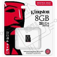 Флеш карта microSDHC 8Gb Class10 Kingston <SDCIT2/8GBSP> Industrial Temperature Class UHS-I без адаптера